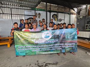 Puluhan PKL di Jombang Sepakat Jaga Kondusifitas Demi Ekonomi Tumbuh