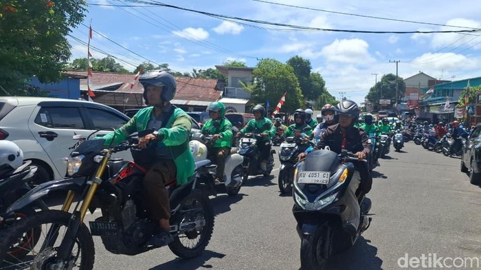 Driver Ojol di Tarakan Gelar Aksi Damai