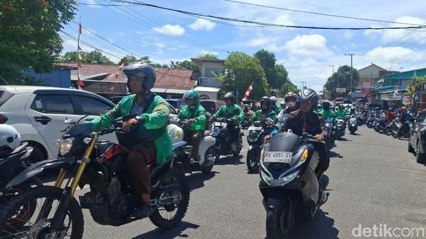 Driver Ojol di Tarakan Gelar Aksi Damai