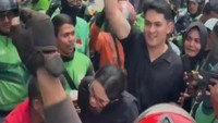 Ichal Muhammad menyemangati para ojol untuk tetap solid dan tetap berjuang menyuarakan aspirasi kepada pemerintah. Foto: Instagram @ichalmuhammad91 / @fabymarcelia