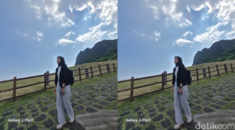 Hasil kamera Galaxy Z Flip7