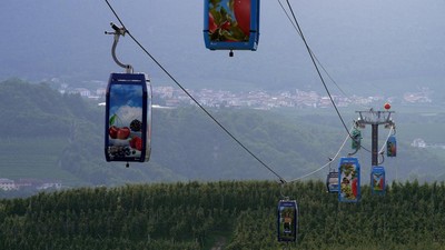 Kereta Gantung Apel Dolomites Jadi Ikon Baru Pertanian Ramah Lingkungan Italia
