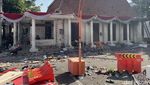 Potret Pos Polisi dan Fasum yang Rusak Pascademo