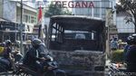 Markas Gegana di Kramat Raya Porak-Poranda, Dua Bus Hangus Terbakar