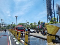 Viral Pot Besi di Jalan Gubeng Pojok Surabaya Dijarah Saat Demo