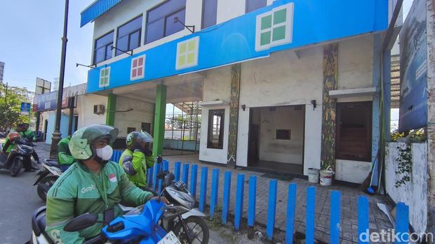 Penampakan pos polisi Waru Sidoarjo yang viral dibakar massa pendemo terkini