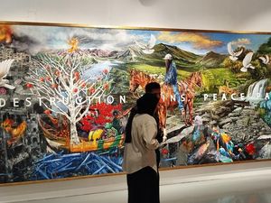 SBY Art Community Gelar Pameran Seni, 31 Lukisan Dipamerkan