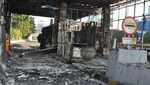 Sederet Gerbang Tol Hangus Terbakar Usai Aksi Massa Rusuh