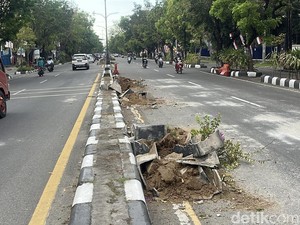 Penampakan Fasum di Solo Rusak: Halte BST hingga Rambu Jalan Jebol