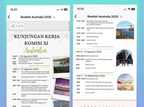 Viral Beredar Template IG Itinerary Kunker Anggota DPR Komisi XI di Sydney