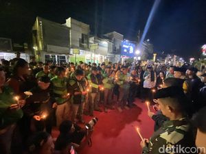 Massa Ojol Orasi di Depan Polres Parepare, Solidaritas untuk Affan-Dandi