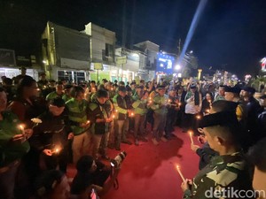 Massa Ojol Orasi di Depan Polres Parepare, Solidaritas untuk Affan-Dandi