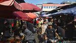 Aktivitas Pasar Sembako Kebayoran Berjalan Normal