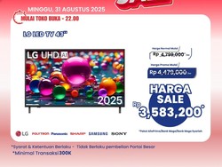 Asyik Beli LED TV 43 Inch di Transmart Lebih Hemat, Yuk Merapat