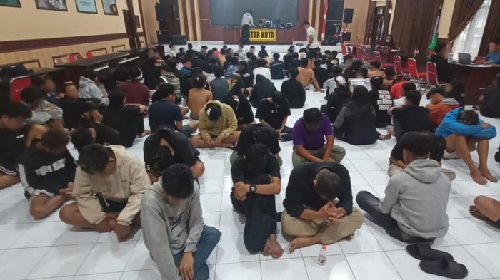 Perusuh demo di Kota Blitar yang ditangkap
