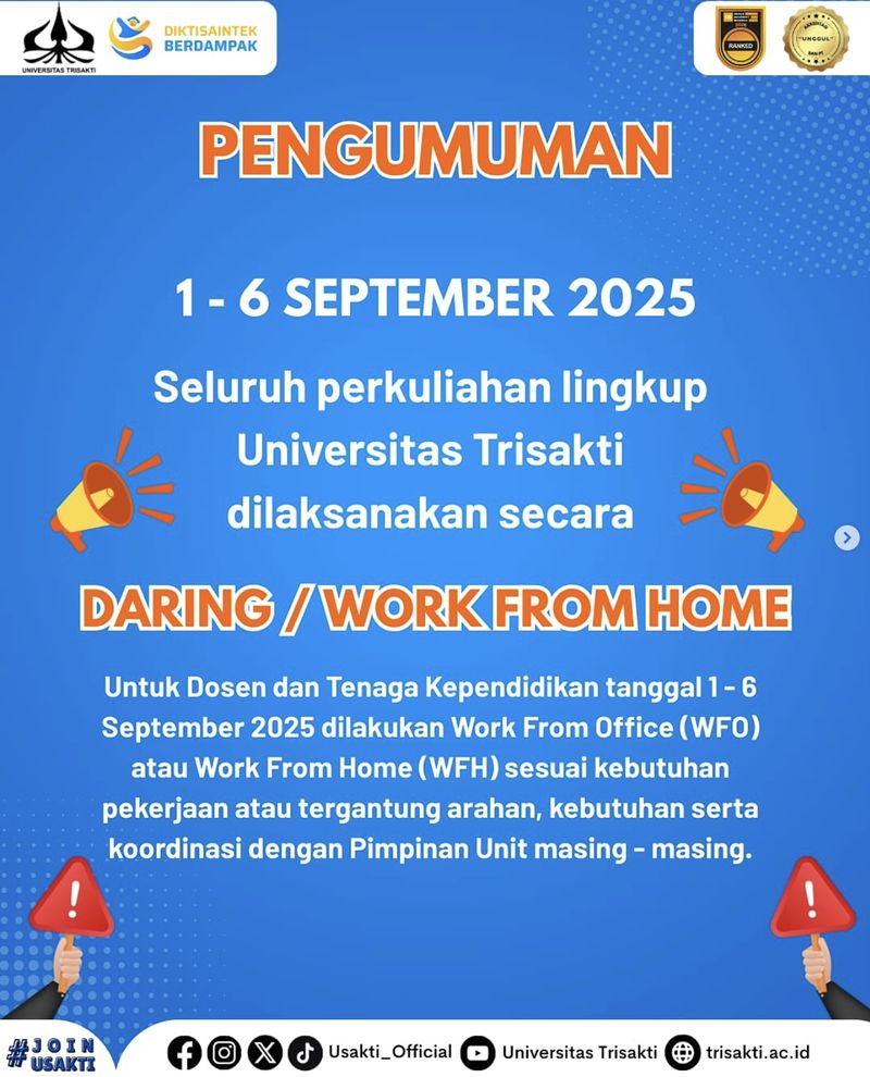 Imbauan PJJ untuk PTN-PTS dan sekolah swasta Jakarta