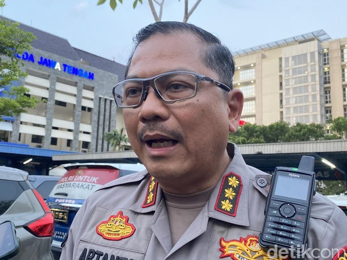 Kabid Humas Polda Jateng Kombes Artanto di Mapolda Jateng, Kota Semarang, Minggu (31/8/2025).