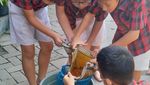 Sambut Hari Ozon, Siswa Tarakanita Kampanye Lingkungan di Stasiun Gubeng