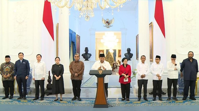 Konferensi pers Prabowo di Istana (dok. YouTube Setpres)