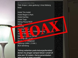 Isu Sniper di Atas Gedung Malang Kota, Polisi: Hoaks