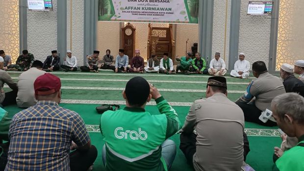 Polres Dumai menggelar salat gaib dan tahlilan untuk mendoakan Affan Kurniawan, Sabtu (30/8/2025).