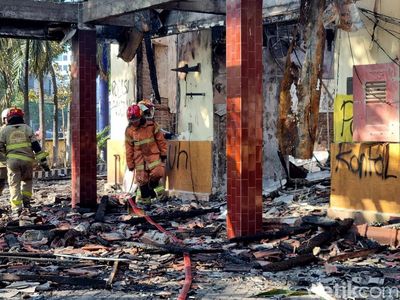Potret Polsek Tegalsari Usai Dibakar Perusuh