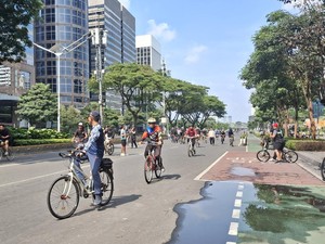 Suasana CFD Jakarta yang Tetap Diadakan Pagi Ini, Warga Aman Berolahraga