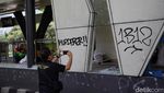 Suasana CFD Jakarta di Tengah Sisa Kerusuhan
