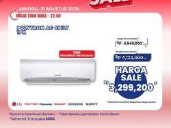 Transmart Full Day Sale Diskon AC Split 1 PK, Harganya Jadi Segini