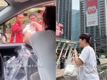 Aksi Mulia Pemilik Bakery Korea Bagikan Roti ke Petugas Usai Demo