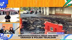 Video: Suasana Kawasan Gedung Grahadi di Surabaya Usai Demo Ricuh