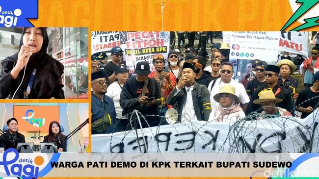 Video: Warga Pati Demo di KPK Terkait Bupati Sudewo
