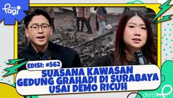 Video: Suasana Kawasan Gedung Grahadi di Surabaya Usai Demo Ricuh