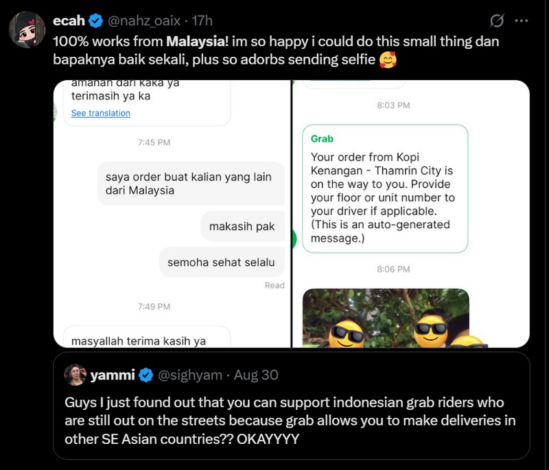 Meski kadang berselisih karena masalah rendang, netizen Indonesia dan Malaysia sebenarnya tetap akur, loh. Ini buktinya.
