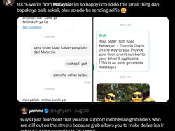 Dukungan Rakyat Malaysia untuk Indonesia, Pesan Makanan untuk Ojol