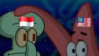 Meme yang lagi beredar di medsos. Akur-akur ya, Malaysia dan Indonesia! Foto: X/mametchxi