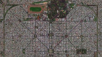 Peta dari La Plata, Argentina. Salah satu kota paling terencana di dunia. Foto: Double0six via Bored Panda