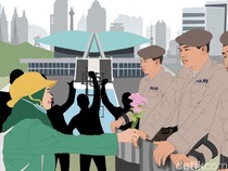 Sejumlah Mahasiswa Gelar Demo di Gedung DPR Hari Ini