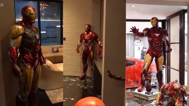 Koleksi Patung Iron Man Ahmad Sahroni