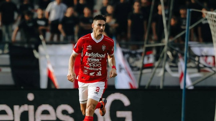 Center back Bali United, Joao Ferrari kemungkinan absen selama dua laga kedepan akibat kartu merah langsung saat melawan Madura United, Sabtu (30/8/2025) di Stadion Kapten I Wayan Dipta. /Dok. Bali United