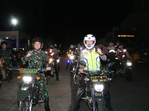 Kapolres dan Dandim Banyuasin Gelar Patroli Gabungan Skala Besar