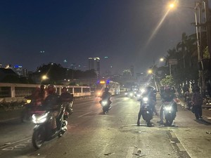 Massa Aksi Depan Gedung DPR Bubar, Lalin Gatot Subroto Arah Slipi Lancar