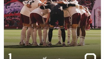 Akun resmi Arsenal di X mengumumkan kekalahan mereka 0-1 dari Liverpool, meski sudah berusaha keras. Foto: X.com