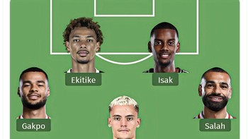 Formasi Liverpool di lini serang akan mengerikan dengan kedatangan Isak. Foto: X.com