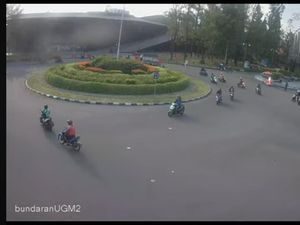 Kondisi Terkini Bundaran UGM Usai Massa Aksi Bubar