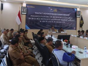 Polisi dan Kades di Pasuruan Kompak Jaga Situasi Tetap Kondusif