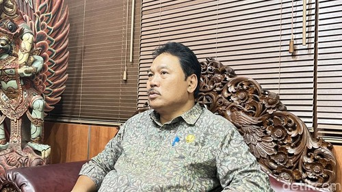 Sekwan DPRD Bali I Ketut Nayaka saat ditemui di Kantor DPRD Bali, Senin (1/9/2025). Rizki Setyo Samudero