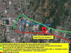 Driver Ojol Demo di Polda Sumut Hari Ini, Ini Jalur Alternatif Bagi Pengendara