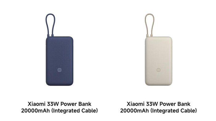 Xiaomi 33W Power Bank 20.000 mAh (Integrated Cable) yang di-recall karena risiko terbakar