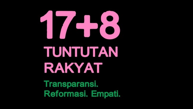 Apa Itu 17+8 Tuntutan Rakyat yang Viral di Medsos Indonesia?